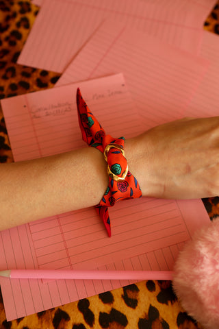 Decembre Cuff And Gypsy Tales-Orange Ribbon