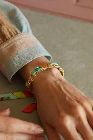 Queen Cuff And Luck You-Vertdeau Ribbon