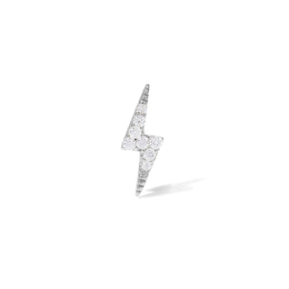 Bolt Sterling Silver Stud Single Earring