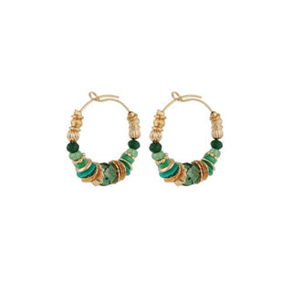 Aloha Hoop Earrings Mini Gold
