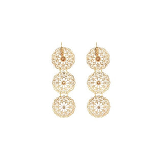 Flocon Triple Earrings Mini Gold