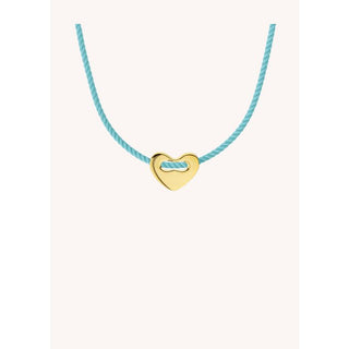 Necklace - Turquoise Corazon Or