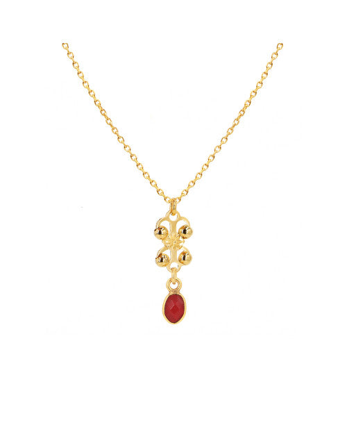 Farah necklace red