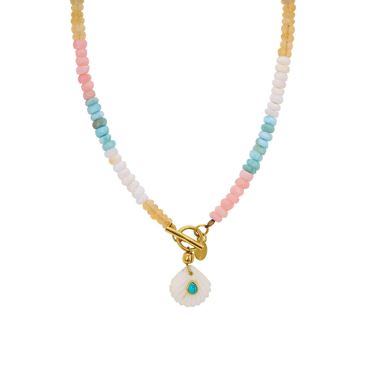 Pink Opal Shell Necklace