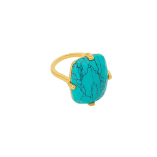 Rectangle Ring Turquoise