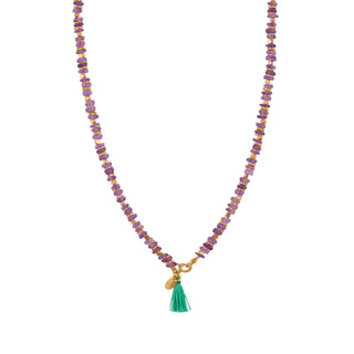 Amethst Stone Mala Necklace