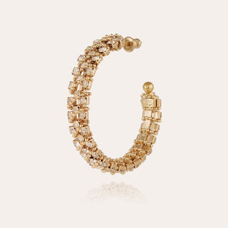 Izilda Strass Hoop Earrings