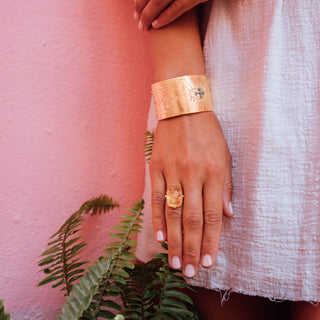 Rectangle Ring Citrine