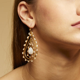 Orphee Earrings Mini - Withe Mother-Of-Pearl