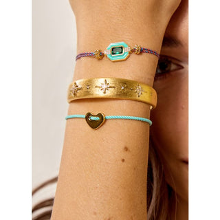 Bracelet - Turquoise Corazon Or
