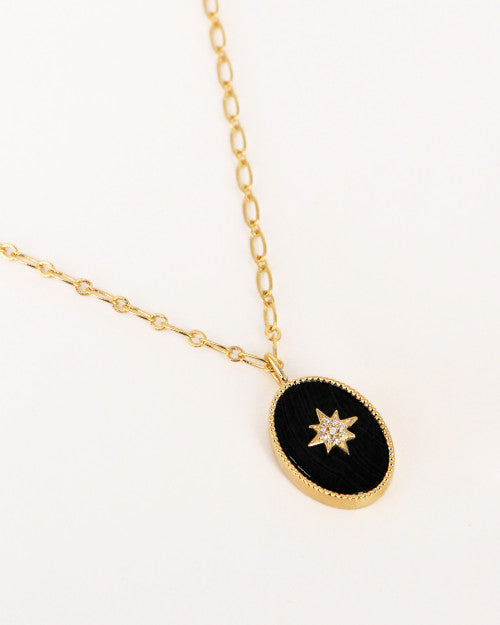 Salomé necklace black (star)