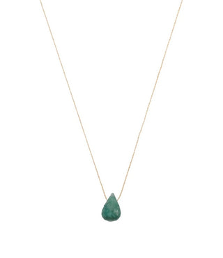 Green Onyx Drop Necklace