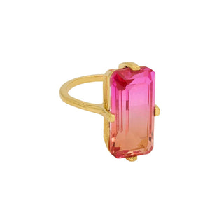 Rain Ring Fuchsia Orange