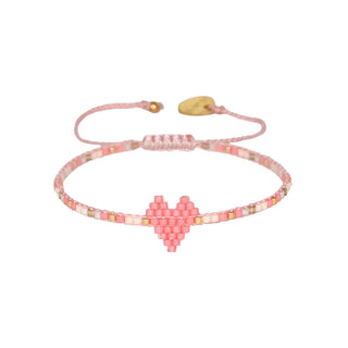Heartsy row adjustable bracelet 11689
