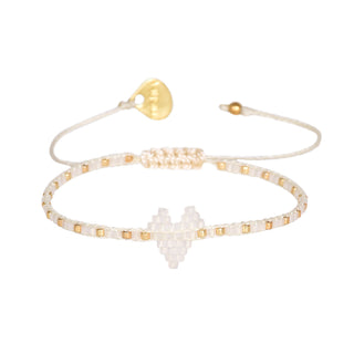 Heartsy row adjustable bracelet 12163