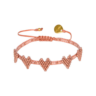 Multi Heart Row Adjustable Bracelet 12260