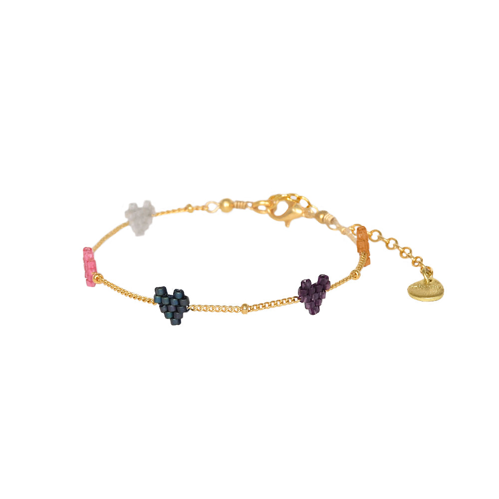 Heartsy Chain gold plated adjustable bracelet 11747