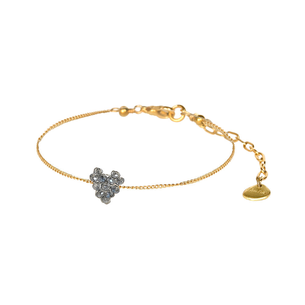 Fanzy Heartsy brass gold plated adjustable bracelet 11720