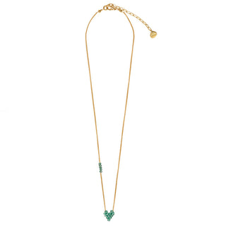 Fanzy Heartsy brass gold plated necklace 11719