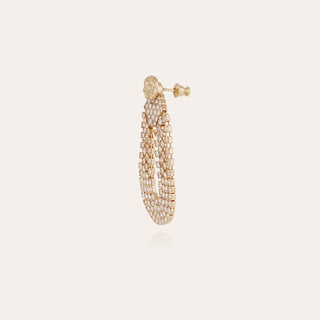 Trevise Strass Earrings Gold