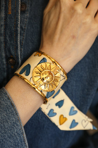 Soleil Cuff And Les Mots Bleus Ribbon