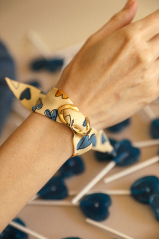 Decembre Cuff And Les Mots Bleus Ribbon