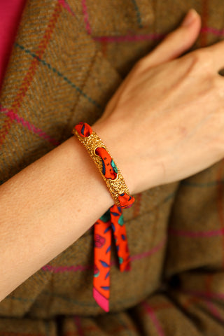 Queen Cuff And Gypsy Tales-Orange Ribbon