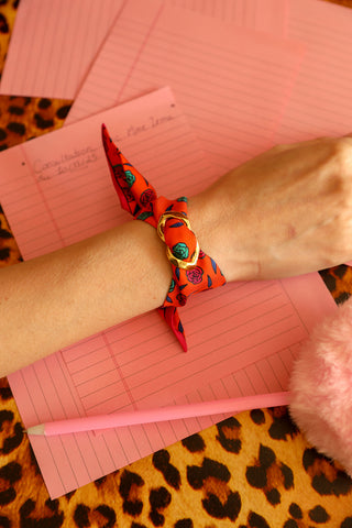 Decembre Cuff And Gypsy Tales-Orange Ribbon