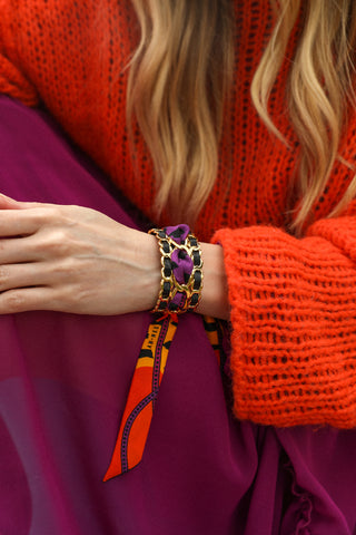 Decembre-Noir Cuff And Chapanoir Ribbon