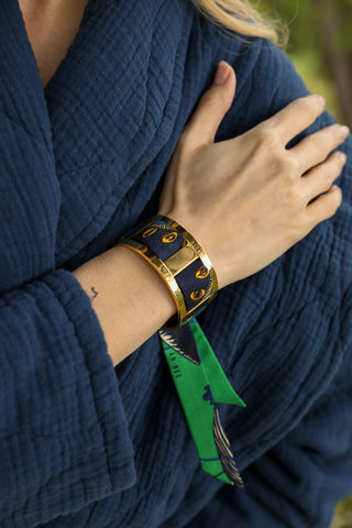 Septembre Cuff And Cerf Boheme-Green Ribbon
