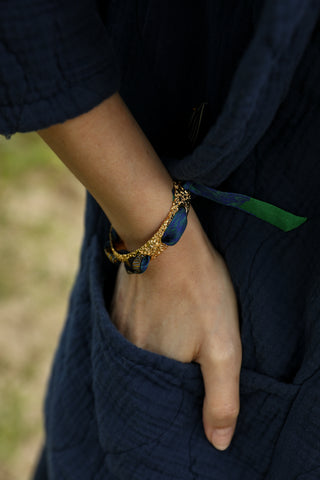 Queen Cuff And Cerf Boheme-Green Ribbon