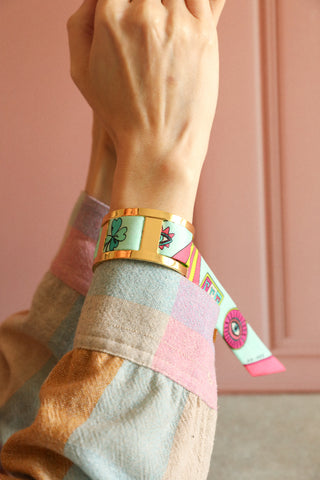 Jma Cuff And Luck You-Vertdeau Ribbon
