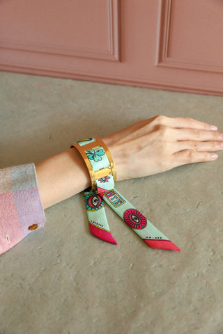 Jma Cuff And Luck You-Vertdeau Ribbon
