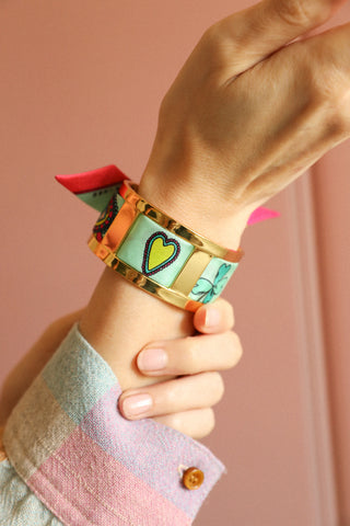 Jma Cuff And Luck You-Vertdeau Ribbon