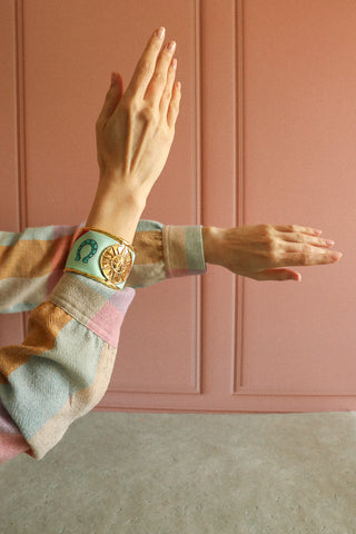 Soleil Cuff And Luck You-Vertdeau Ribbon