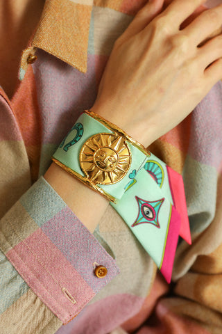 Soleil Cuff And Luck You-Vertdeau Ribbon