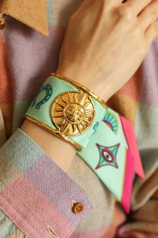 Soleil Cuff And Luck You-Vertdeau Ribbon