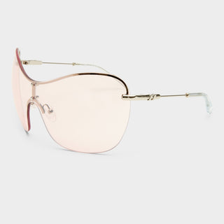 Satine | Shiny Silver Pink Tint Silver Flash