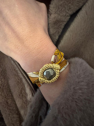 Oeil De Caiman Pyrite Cuff