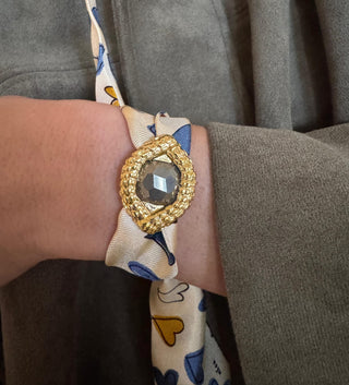 Oeil De Caiman Pyrite Cuff
