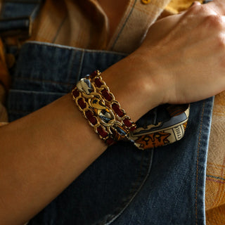 Decembre-Bordeaux Cuff