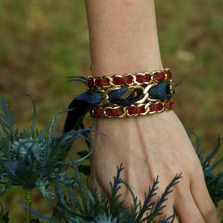 Decembre-Bordeaux Cuff