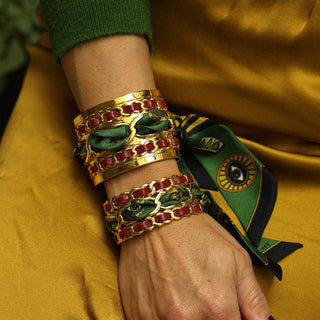 Decembre-Bordeaux Cuff