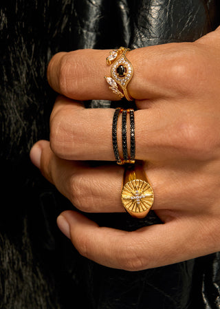 BAGUE - BLACK MAJESTIC EYE
