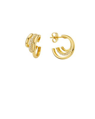 BOUCLES D'OREILLES - GROOVE TRIPLE SOFIA