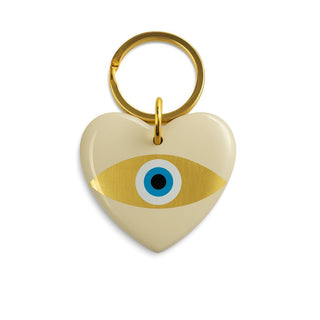 Gold Heart Key Ring