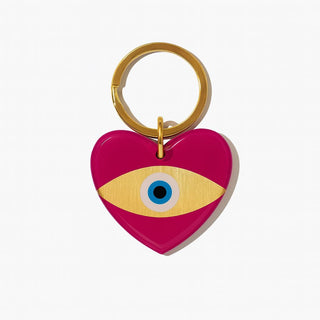 Gold Heart Key Ring