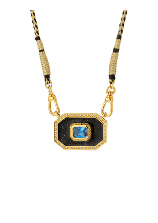 Necklace - Black Shiny Yucatan Or