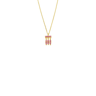 Necklace - Fuchsia Triad