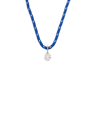 Necklace - Blue Pear